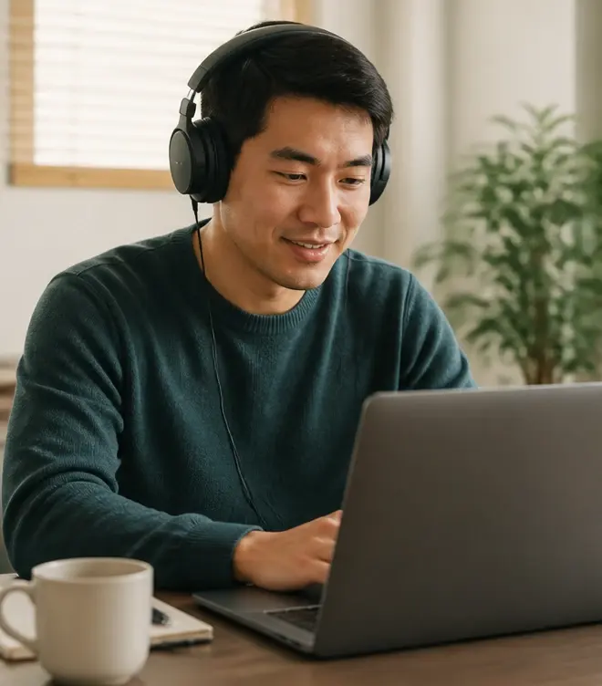 AI Audio Interview workflow — Built into the workflow