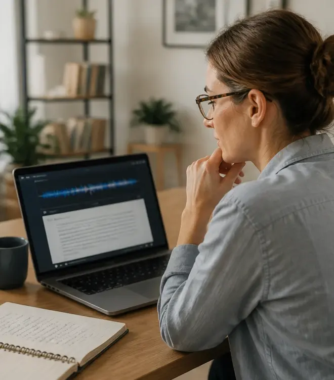 AI Audio Interview workflow — Review the outcome