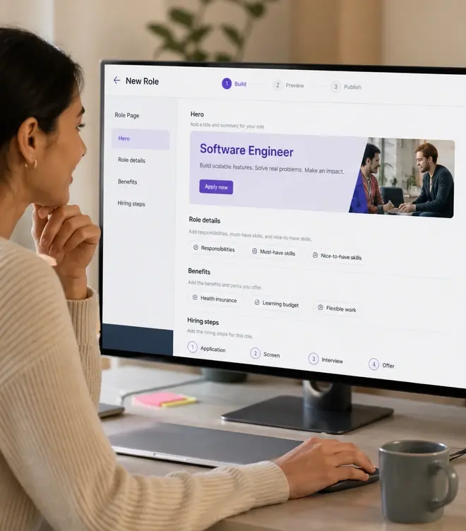 Customisable Job Pages workflow — See it in action