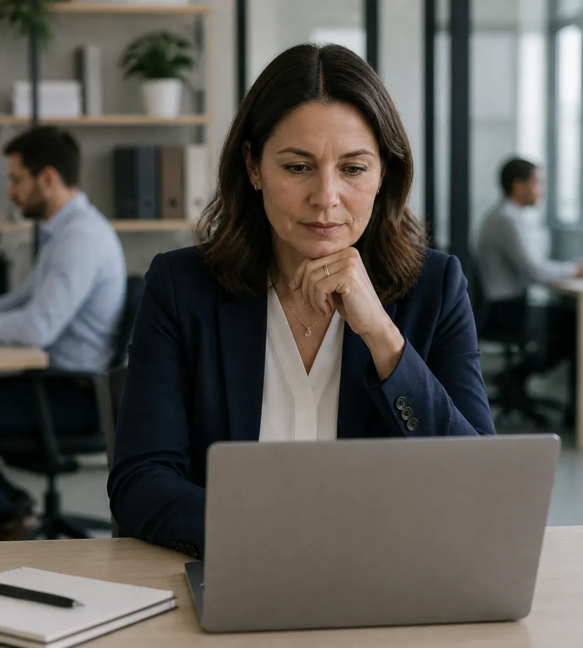 Talent acquisition leader reviewing structured candidate evidence