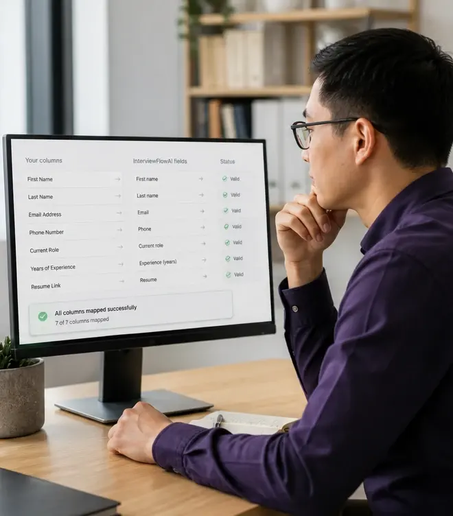 CSV Import/Export workflow — Built into the workflow