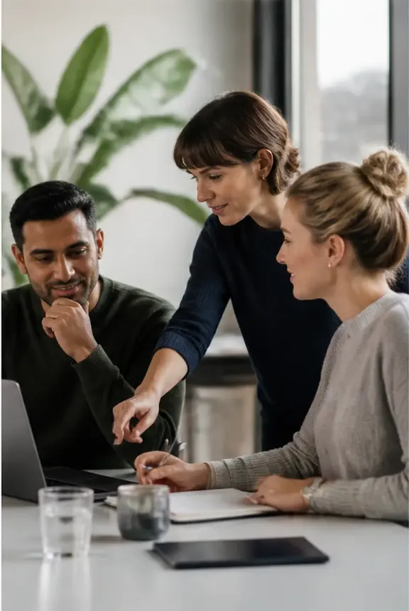 Hiring team reviewing candidate assessment results