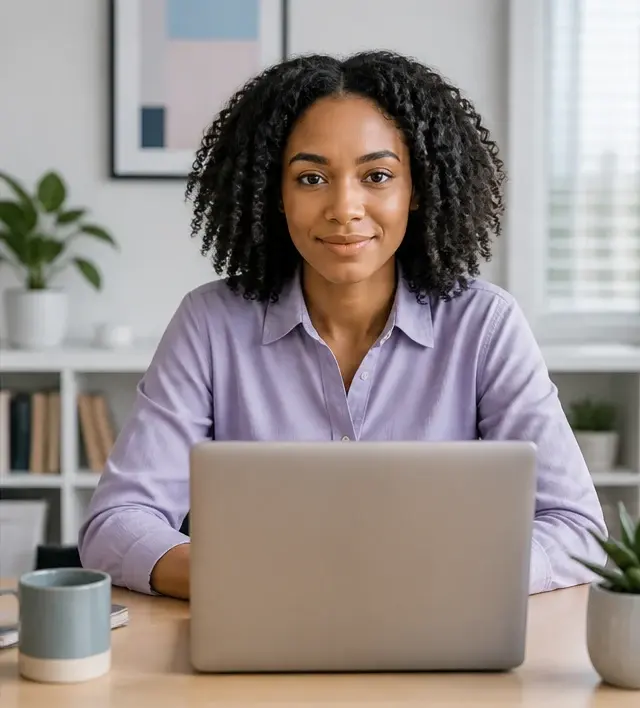 Candidate centered in frame during a transparent remote interview integrity check